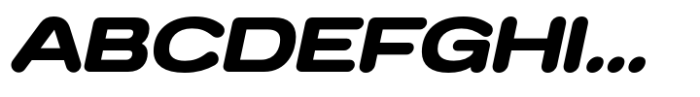 Anantason Mon Ultra Expanded Bold Italic Font UPPERCASE