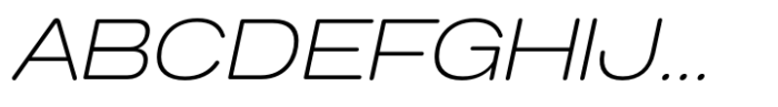 Anantason Mon Ultra Expanded Extra Light Italic Font UPPERCASE