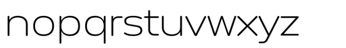 Anantason Mon Ultra Expanded Extra Light Font LOWERCASE