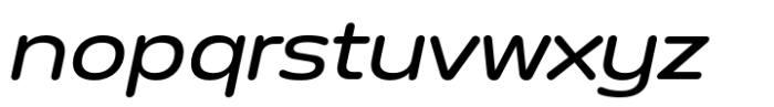 Anantason Mon Ultra Expanded Italic Font LOWERCASE