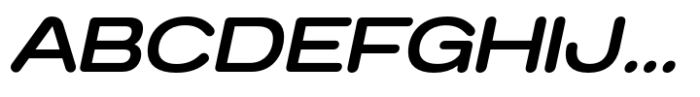 Anantason Mon Ultra Expanded Medium Italic Font UPPERCASE