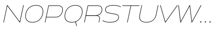 Anantason Mon Ultra Expanded Thin Italic Font UPPERCASE