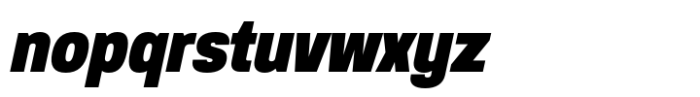 Anantason Reno Condensed Black Italic Font LOWERCASE