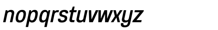 Anantason Reno Condensed Medium Italic Font LOWERCASE