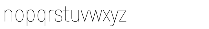 Anantason Reno Condensed Thin Font LOWERCASE