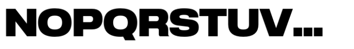 Anantason Reno Expanded Black Font UPPERCASE