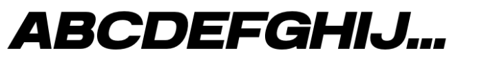 Anantason Reno Expanded Extra Bold Italic Font UPPERCASE
