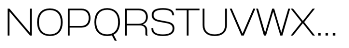 Anantason Reno Expanded Extra Light Font UPPERCASE