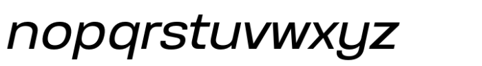 Anantason Reno Expanded Italic Font LOWERCASE