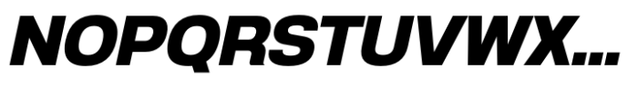 Anantason Reno Extra Bold Italic Font UPPERCASE