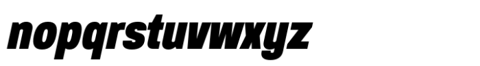 Anantason Reno Extra Condensed Black Italic Font LOWERCASE