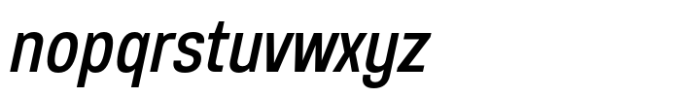 Anantason Reno Extra Condensed Medium Italic Font LOWERCASE