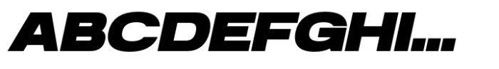 Anantason Reno Extra Expanded Black Italic Font UPPERCASE