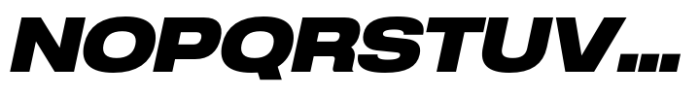 Anantason Reno Extra Expanded Black Italic Font UPPERCASE