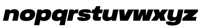 Anantason Reno Extra Expanded Black Italic Font LOWERCASE