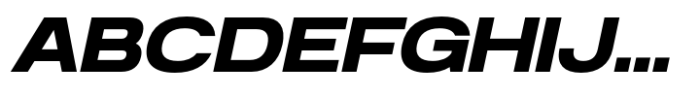 Anantason Reno Extra Expanded Bold Italic Font UPPERCASE