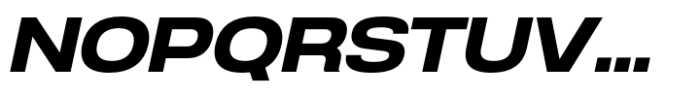 Anantason Reno Extra Expanded Bold Italic Font UPPERCASE