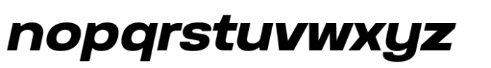 Anantason Reno Extra Expanded Bold Italic Font LOWERCASE