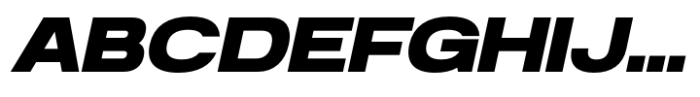 Anantason Reno Extra Expanded Extra Bold Italic Font UPPERCASE