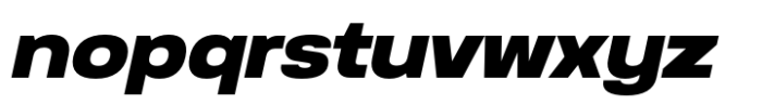 Anantason Reno Extra Expanded Extra Bold Italic Font LOWERCASE
