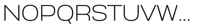 Anantason Reno Extra Expanded Extra Light Font UPPERCASE