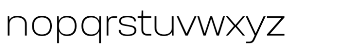 Anantason Reno Extra Expanded Extra Light Font LOWERCASE