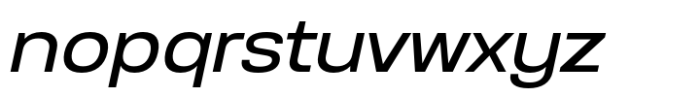 Anantason Reno Extra Expanded Italic Font LOWERCASE