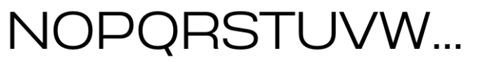 Anantason Reno Extra Expanded Light Font UPPERCASE
