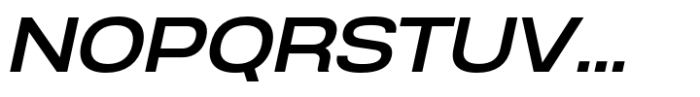 Anantason Reno Extra Expanded Medium Italic Font UPPERCASE