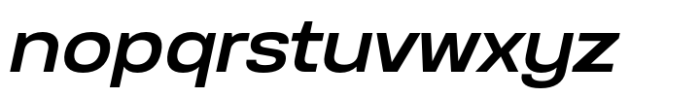 Anantason Reno Extra Expanded Medium Italic Font LOWERCASE