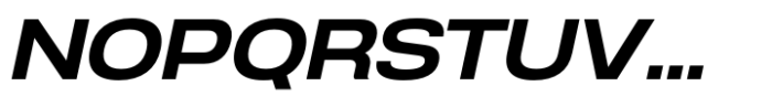 Anantason Reno Extra Expanded Semi Bold Italic Font UPPERCASE