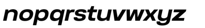 Anantason Reno Extra Expanded Semi Bold Italic Font LOWERCASE