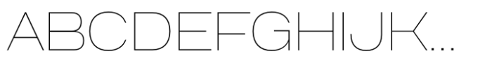 Anantason Reno Extra Expanded Thin Font UPPERCASE