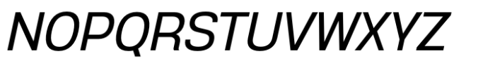 Anantason Reno Semi Condensed Italic Font UPPERCASE