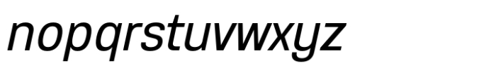 Anantason Reno Semi Condensed Italic Font LOWERCASE