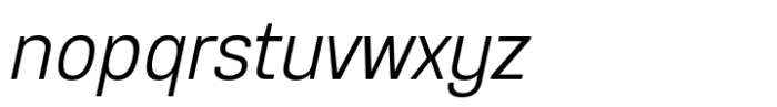 Anantason Reno Semi Condensed Light Italic Font LOWERCASE
