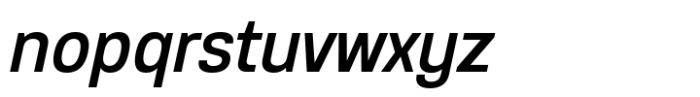 Anantason Reno Semi Condensed Medium Italic Font LOWERCASE