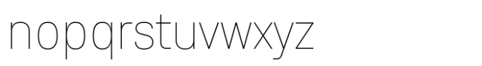 Anantason Reno Semi Condensed Thin Font LOWERCASE
