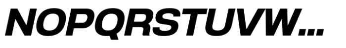Anantason Reno Semi Expanded Bold Italic Font UPPERCASE