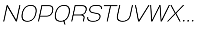 Anantason Reno Semi Expanded Extra Light Italic Font UPPERCASE