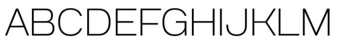 Anantason Reno Semi Expanded Extra Light Font UPPERCASE