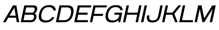 Anantason Reno Semi Expanded Italic Font UPPERCASE