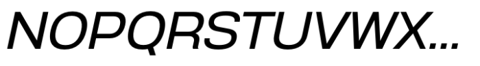 Anantason Reno Semi Expanded Italic Font UPPERCASE
