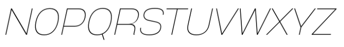 Anantason Reno Semi Expanded Thin Italic Font UPPERCASE