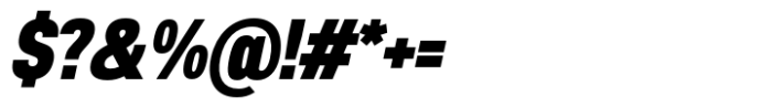Anantason Reno Ultra Condensed Black Italic Font OTHER CHARS