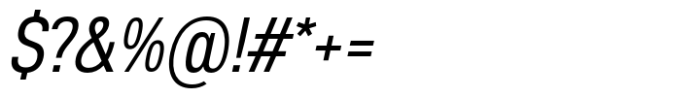Anantason Reno Ultra Condensed Italic Font OTHER CHARS