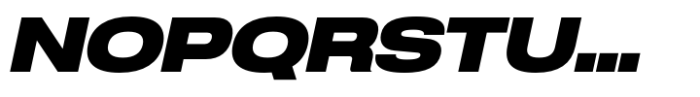 Anantason Reno Ultra Expanded Black Italic Font UPPERCASE