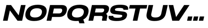 Anantason Reno Ultra Expanded Bold Italic Font UPPERCASE