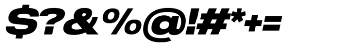 Anantason Reno Ultra Expanded Extra Bold Italic Font OTHER CHARS