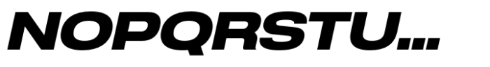Anantason Reno Ultra Expanded Extra Bold Italic Font UPPERCASE